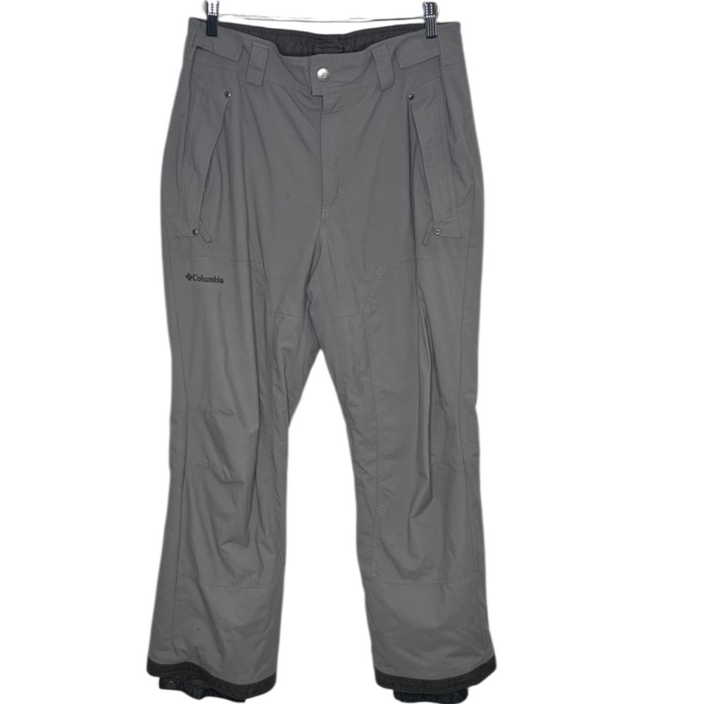 Columbia 1938 Omni-Tech Grey Black Ski Snowboarding Pants Men Size M BLEMISH